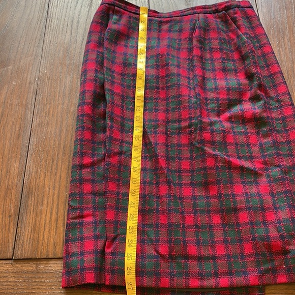 Pendleton Classics Size 14 Tartan Red Plaid Jacket Blazer with skirt - Picture 7 of 9